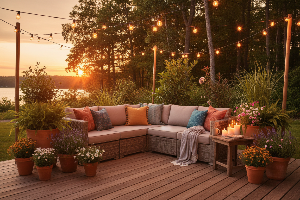 How to Create a Cozy Outdoor Living Space on Any Budget