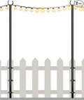 10FT String Light Poles for Outdoor, Heavy Duty Metal Lighting Stand Pole for Deck Fence Railing Backyard Patio Holiday Wedding Party Decorations 2 Pack