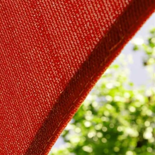 Amgo Custom Size 12' x 12' x 12' Red Triangle Sun Shade Sail UPF50+ AGTAPRT12, Order to Make Canopy Awning, 95% UV Blockage, Water & Air Permeable, Commercial Standard (We Customize)