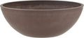 PSW Pot Collection M30C 12-inch Plastic/Stone/Wood Composite Low Bowl Planter – No Drainage Hole (Drillable), Shallow Indoor/Outer Pot for Succulents, Bonsai, Fairy Gardens, Herbs, Chocolate