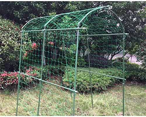 Pack of 2 Cucumber Tomato Trellis Netting, Heavy Duty Garden Netting for Climbing Plants Support, Pea, Grape, Bean, Fruit, Vegetables - 4" Mesh Size, 6Ft x 6Ft