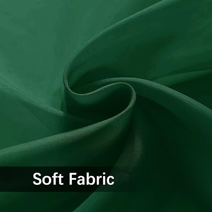 SpaceDresser Waterproof Outdoor Sheer Curtains for Patio - 2 Panels Rod Pocket Indoor Voile Sheer Curtain for Living Room,52W x 120L inch,Foliage Green
