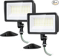 Onforu 65W LED Flood Lights Outdoor with Knuckle Mount, 7800LM Super Bright Garage Security Lights, IP66 Waterproof, 6500K Outside led Lights for Yard, Garage, Garden 2 Pack