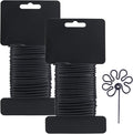 Tenn Well Garden Wire, 66 Feet 2.8mm Bendable Garden Plant Ties for Climbing Plants, Tomatoes, Climbing Roses, Trellises (2PCS X 33 Feet, Black)