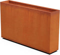 PLANTERCRAFT Corten Steel Planter Rectangle Outdoor Metal Garden Box Heavy Duty | Made in USA | Fully Assembled