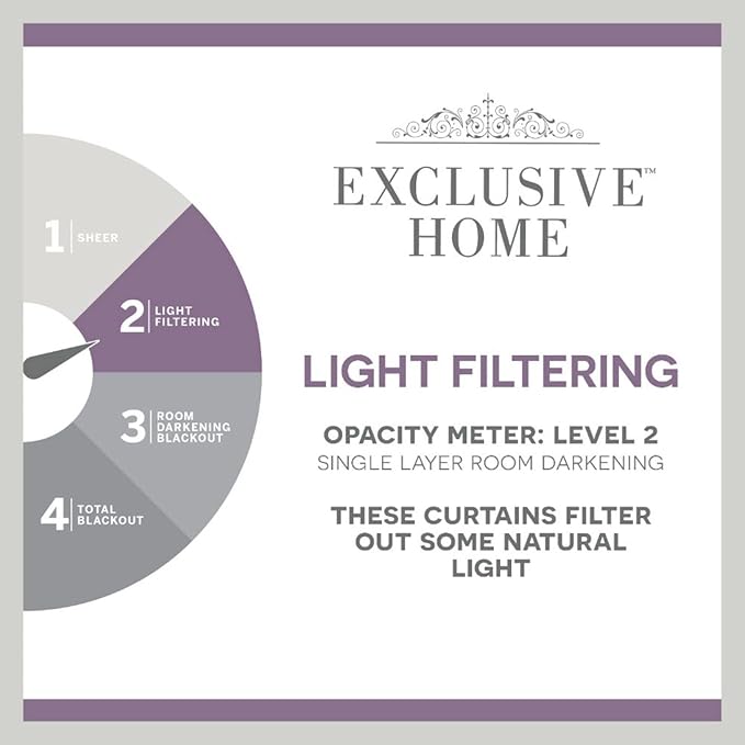 Exclusive Home Cabana Solid Indoor/Outdoor Light Filtering Hook-and-Loop Tab Top Curtain Panel Pair, 54"x132", Cloud Grey