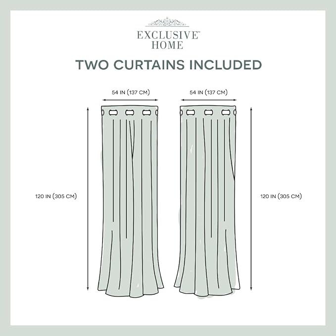 Exclusive Home Cabana Solid Indoor/Outdoor Light Filtering Hook-and-Loop Tab Top Curtain Panel Pair, 54"x120", Mecca Orange