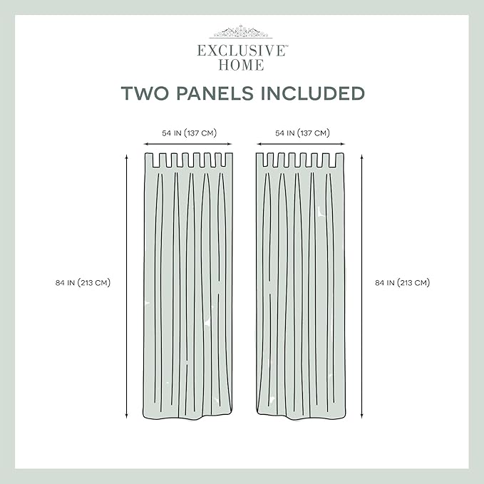 Exclusive Home Cabana Solid Indoor/Outdoor Light Filtering Hook-and-Loop Tab Top Curtain Panel, 54"x84", Taupe, Set of 2