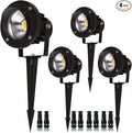 EAGLOD 20W Led Spotlights Outdoor Landscape Lights,Low Voltage Led Landscape Lighting, 12V ~24V AC/DC Waterproof Landscape Spotlights with Stake for Tree Flag Lights 3000K Ultra Warm White (4Pack)