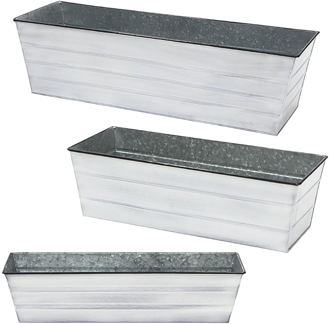 Achla Designs C-21W Window Box, Large, White