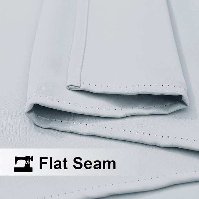 NICETOWN Patio Curtain Room Divider Waterproof, Rustproof Grommet Top Sunlight Blocking Heavy Weight Room Divider Drape for Bedroom, Living Room, Pergola, W84 x L108, Greyish White, 1 Panel