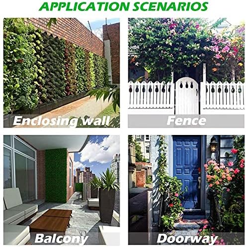 LITLANDSTAR Hanging Planter Bags, 2 Pack 7 Pocket Hanging Vertical Wall Planter Planting Grow Bags Outdoor Indoor Gardening Vertical Greening Flower Container (Black)