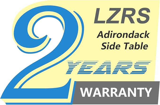 LZRS Round Adirondack Patio Side Table End Table, Outdoor Side Tables for Patio, Backyard,Pool, Indoor Companion, Easy Maintenance & Weather Resistant(Turquoise)