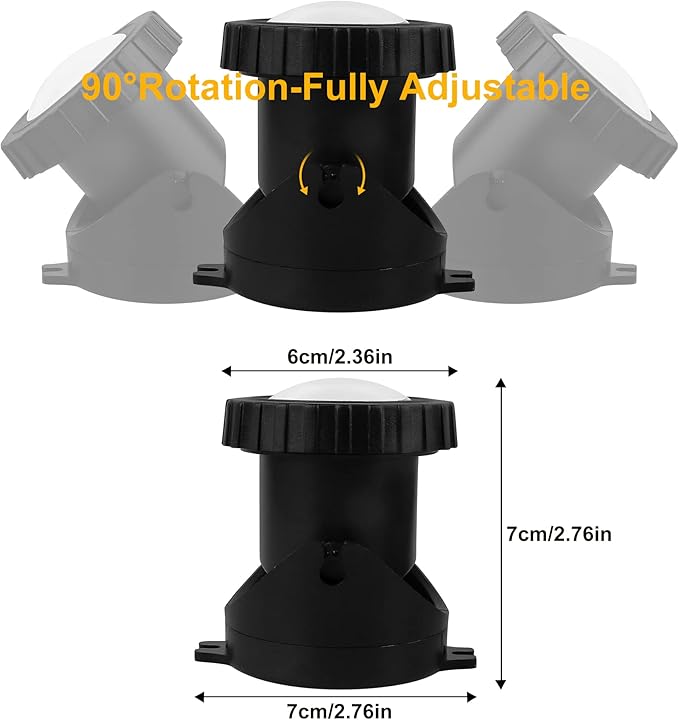 3000K Warm White Pond Lights, LED Underwater Submersible Landscape Spotlights, Switch Control IP68 Waterproof Fountain Light Lighting for Fish Aquarium Tank Garden Yard Pool (Set of 3)