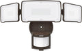LEPOWER LED Security Light Motion Sensor Light Outdoor, 38W 4200LM Motion Security Light, 5500K, IP65 Waterproof, 3 Head Motion Detected Flood Light for Garage, Yard, Porch (Brown)