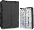 Waterproof Shelf Cover,Outdoor 600D Heavy Duty Dustproof Storage Shelves Cover,48''x18''x72'' Shelf Covers for Wire Shelving with Zippers,Storage Rack Covers with Clear Front