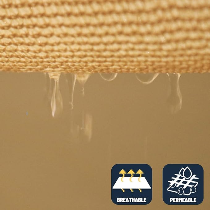 SUNNY GUARD Custom Size 6'x7'x9.2' Sand Sun Shade Sail Right Triangle UV Block Shade for Backyard Yard Patio Deck Garden(Customized)