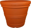 Tusco Products Rolled Rim Garden Planter, 36-Inch, Terra Cotta