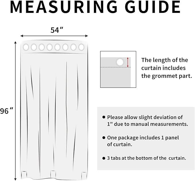 Easy-Going Linen Look Outdoor Curtains Waterproof Windproof Porch Curtains, Soft Thicken Outdoor Privacy Curtains for Patio, Gazebo, Grommet Top and Tab Bottom Drape, 1 Panel, 54x96 inch, White
