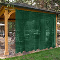 SpaceDresser Waterproof Outdoor Sheer Curtains for Patio - 2 Panels Rod Pocket Indoor Voile Sheer Curtain for Living Room,100W x 96L inch, Foliage Green