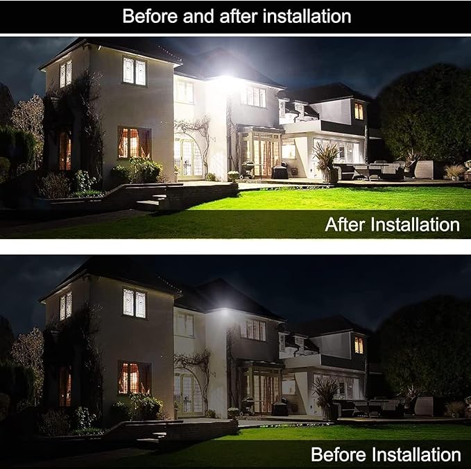 2Pack LED Flood Light Outdoor,50W LED Work Light 5500lm with 6FT US Plug,IP66 Waterproof Exterior Security Lights,6000K Daylight White Outside Floodlights Slim Design for Playground Yard
