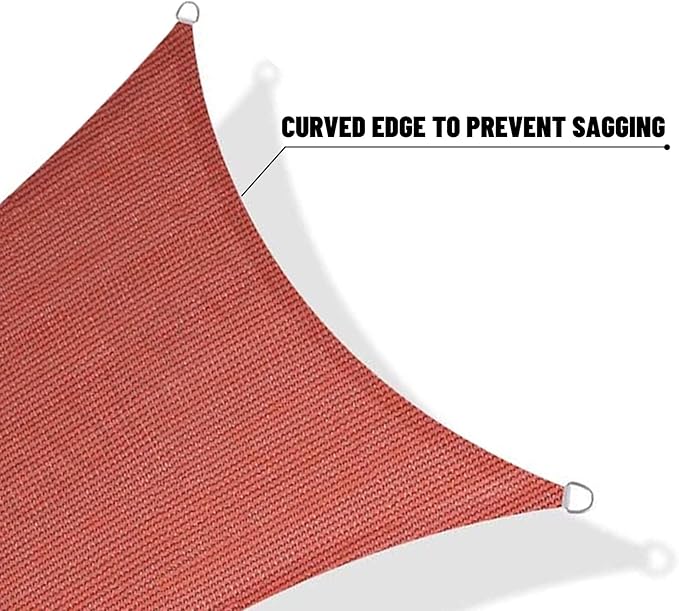 SUNNY GUARD Custom Size 16'x16'x22.6'Terra Red Sun Shade Sail Right Triangle UV Block Shade for Backyard Yard Patio Deck Garden(Customized)