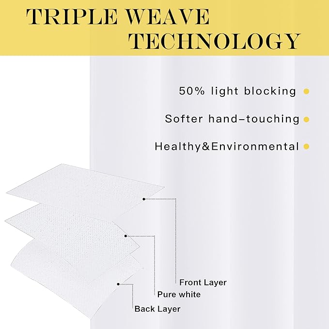 NICETOWN Room Darkening Curtain for Living Room - Energy Saving Thermal Insulated Grommet Room Darkening Curtain/Drape for Bedroom (1 Panel, 46 by 72, White)