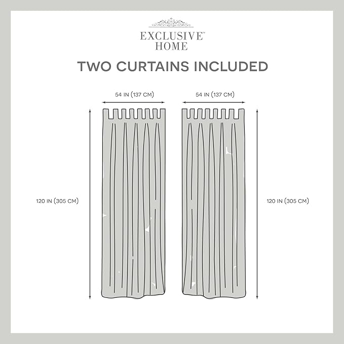 Exclusive Home Cabana Solid Indoor/Outdoor Light Filtering Hook-and-Loop Tab Top Curtain Panel Pair, 54"x120", Teal