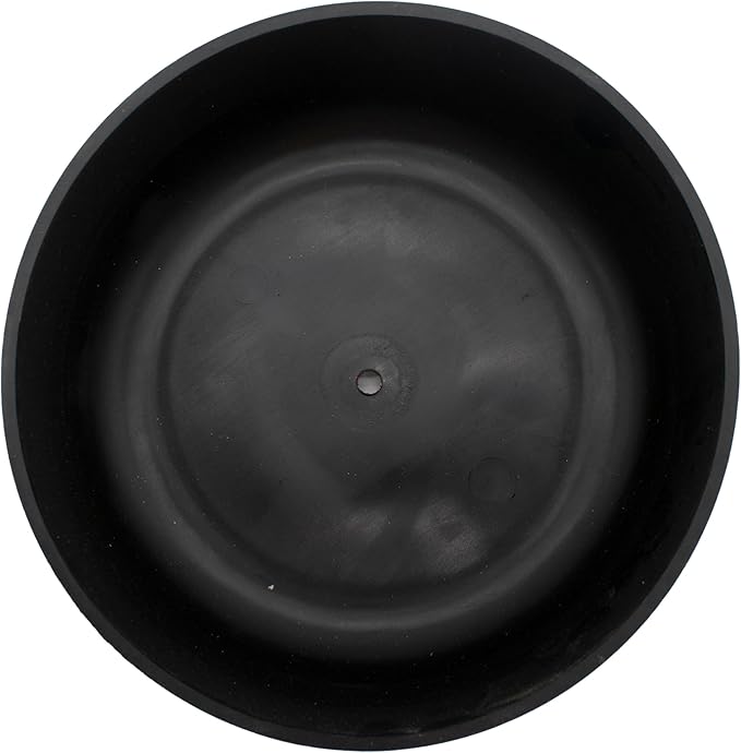 The HC Companies 6 Inch Round Plastic Succulent Capri Bowl 6"x6"x2.25" in Faux Concrete Color