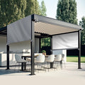 Universal Pergola Replacement Canopy Outdoor Canopy Shade Cover Waterproof Shade Top Cover for Outdoor Patio Porch Backyard(16 x 10 ft,Gray)