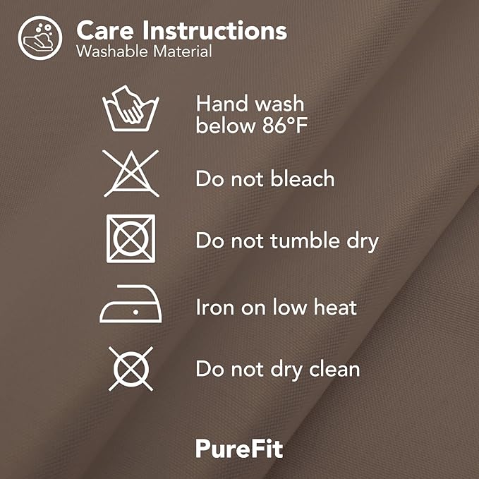 PureFit Outdoor Curtains for Patio Waterproof Weatherproof, UV Resistant Outside Curtains for Gazebo, Front Porch, Pergola, Sun Blocking Privacy Curtain, 120W x 84L inch, 1 Panel, Camel