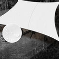 SUNNY GUARD Waterproof Sun Shade Sail 4' x 10' White Rectangle UV Block Sunshade for Backyard Yard Deck Patio Garden Outdoor Activities and Facility(Customized)