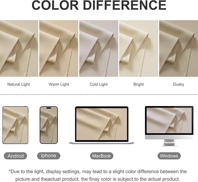 RYB HOME Extra Wide Outdoor Curtains for Patio Waterproof Heavy Duty Thermal Insulated in Summer Full Coverage Privacy for Gazebo, Cabana & Pergola, W100" x L120", Biscotti Beige, 1 Panel