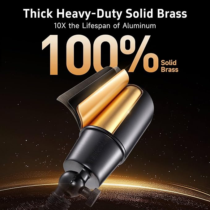 Gardenreet Spot Light Brass - Outdoor Landscape Spotlights 12V, LED Low Voltage Landscaping Uplights, All Weather Hard-Wired Black for Backyard Lawn with No Bulbs (8 Pack)