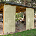 SpaceDresser Waterproof Outdoor Sheer Curtains for Patio - 2 Panels Rod Pocket Indoor Voile Sheer Curtain for Living Room,52W x 120L inch,Sage Green