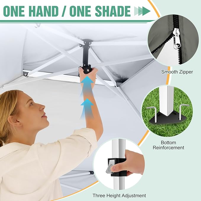 COBIZI Gazebo 13x13 Pop Up Canopy, Gazebos on Clearance - Canopy Tent with Mosquito Netting for Lawn, Garden, Backyard & Patio - Carpas para Patio- Water Resistant and UPF50+ (Gray)
