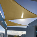 SUNNY GUARD Custom Size 9'x20'x20' Triangle Sand UV Block Sunshade for Backyard Yard Deck Patio Garden Outdoor Activities and Facility(Customized)