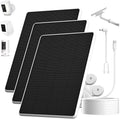 6W Solar Panel for Ring Spotlight Cam Battery & Stick Up Cam Battery, High-Efficiency Solar Charger with 360° Adjustable Retractable Bracket & 10ft Cable (3 Pack)