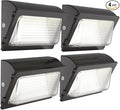 HYPERLITE LED Wall Pack Light 120W 15,600LM Commercial and Industrial Outdoor LED Wall Lights for Parking Lots House Warehouses 4 Pack UL Listed