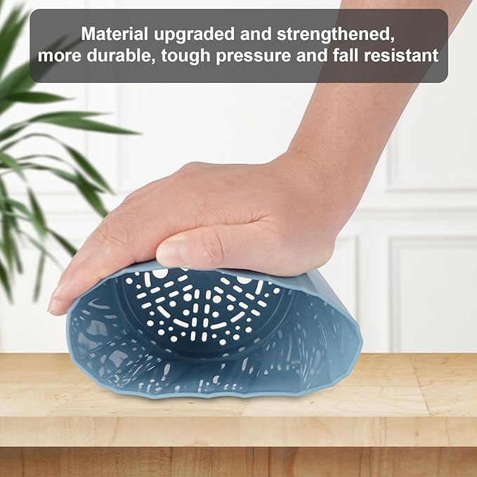KIMCHOMERSE Self Watering Plant Pots, 4.7 Inch Plant Pots 3 Pack Indoor Planter Pots with Drainage Holes and Tray for Home Decor（White, Pink, Blue）