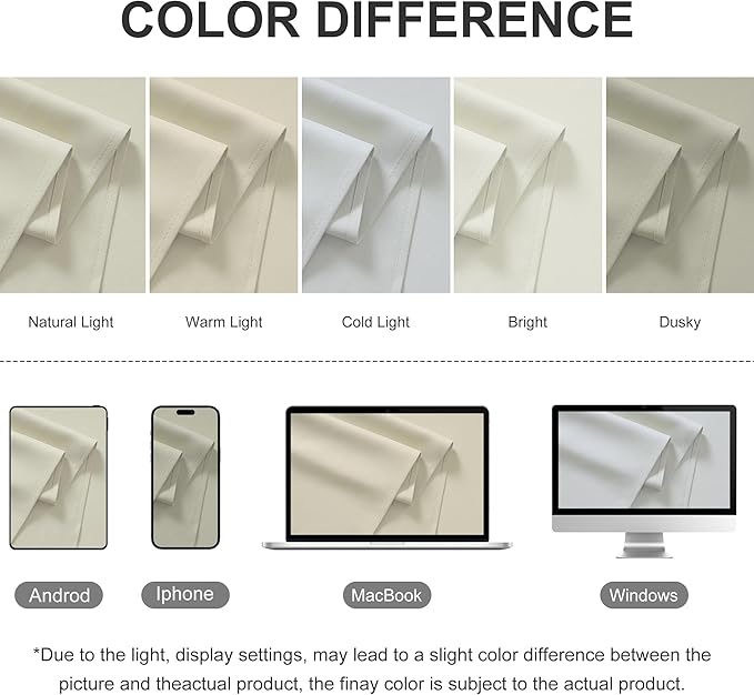 RYB HOME Extra Wide Outdoor Curtains for Patio Waterproof Heavy Duty Thermal Insulated in Summer Full Coverage Privacy for Porch, Cabana & Pool, W150 x L84, Beige, 1 Panel