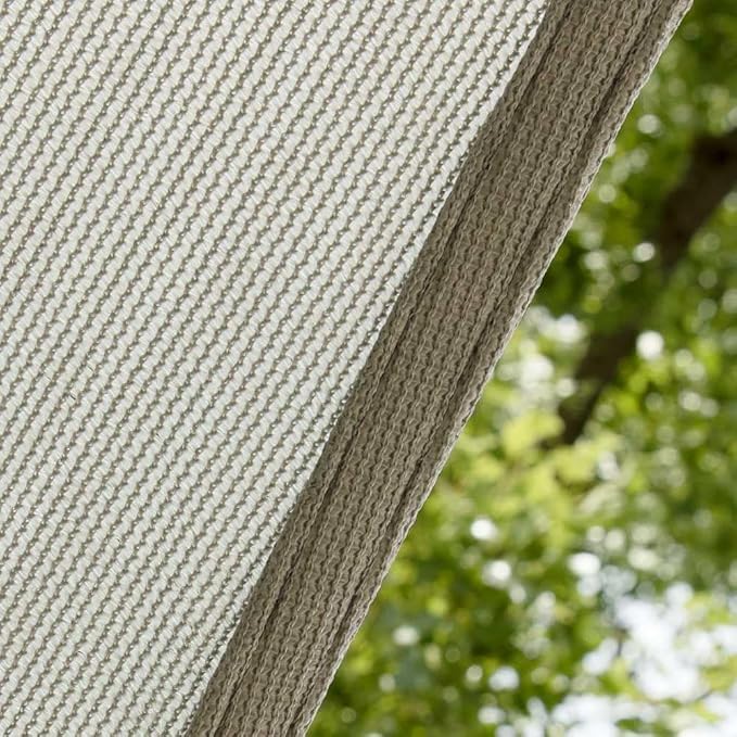 Amgo 12' x 12' x 12' Grey Triangle Sun Shade Sail UPF50+ Canopy Awning AGSLT, 95% UV Blockage, Water & Air Permeable, 200GSM Heavy Duty Commercial and Residential (We Make Custom Sizes)