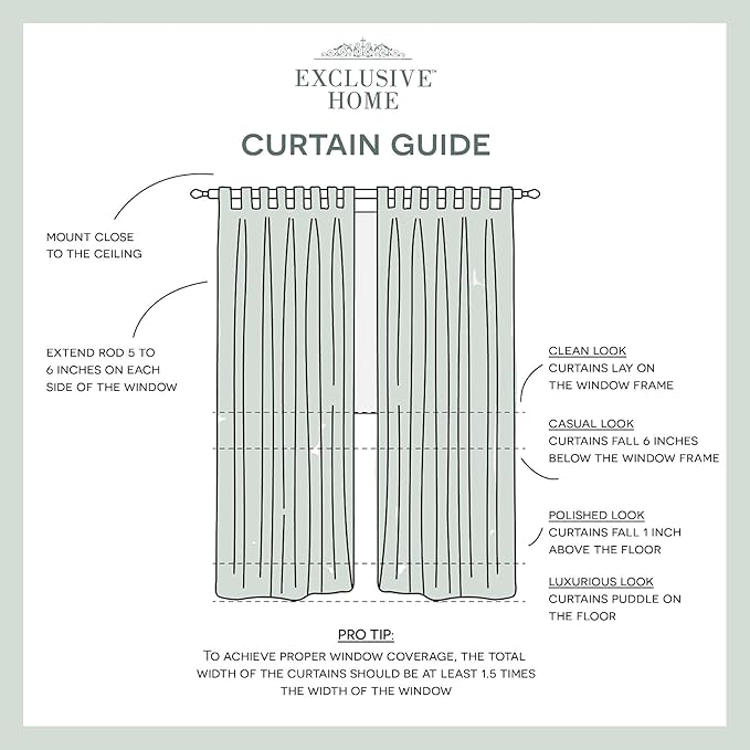 Exclusive Home Cabana Solid Indoor/Outdoor Light Filtering Hook-and-Loop Tab Top Curtain Panel, 54"x84", Taupe, Set of 2