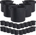 GROWTNT 7 Gallon Grow Bags 24 Pack,7 Gallon Fabric Pots,Garden Bags to Grow Vegetables,Planter Bag for Vegetables,Garden Pots with Two Handles.