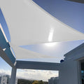 SUNNY GUARD Custom Size 18'x18'x18' Silver Grey Sun Shade Sail Triangle UV Block Shade for Backyard Yard Patio Deck Garden(Customized)