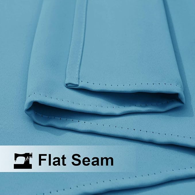 NICETOWN Outdoor Curtain for Patio Waterproof, Energy Saving Thermal Insulated Stainless Steel Grommet Sunlight Block Privacy Protect for Pool, 1 Piece, 52 Inch by 108 Inch, Teal Blue