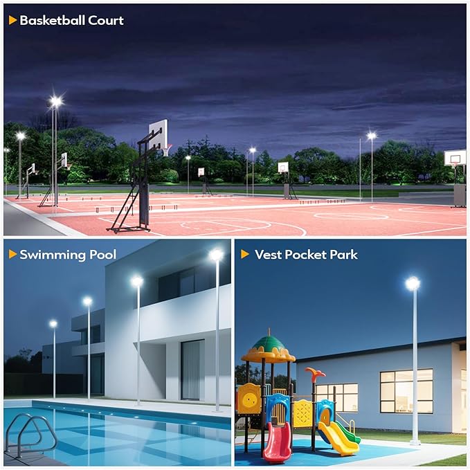 1 Pack LED Flood Lights Outdoor, 300W 30000LM Super Bright Floodlight Outside Work Light with 5.9FT Plug, IP65 Waterproof 6000K Outdoor LED Flood Light for Garage, Yard, Lawn, Garden