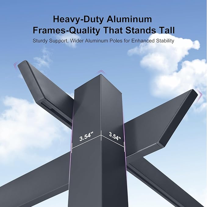 PURPLE LEAF 10' x 10' Aluminum Outdoor Pergola Wind-Resistant Retractable Pergola with Double Sun Shade Canopy Heavy-Duty Metal Pergola for Patios Backyard Deck Garden, White