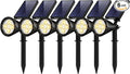 InnoGear Solar Lights Outdoor Waterproof Solar Garden Light for Outside Yard Landscape Lighting Pathway Spot Lights Spotlight Wall Light Auto On/Off, Pack of 6 (Warm White)