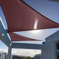 SUNNY GUARD Sun Shade Sail 12' X 12' X 17' Triangle Brown UV Block Sunshade for Backyard Yard Deck Patio Garden Outdoor Activities and Facility(We Make Custom Size)